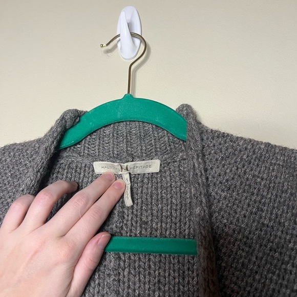 Halston Heritage Baby Alpaca Silk Open Cardigan Small - Picture 9 of 16